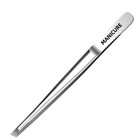 Stainless Steel Slant Tip Tweezers For Eyebrow Eyelash   Beard Grooming