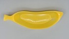 Vintage Yellow Plastic Banana Split Bowls Set Of 6 Retro Ice Cream Dishes 10 5   