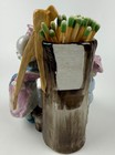 Antique Germany Conta Boehme Porcelain Match Holder Striker Fountain Figurine