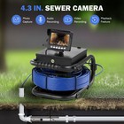 Sewer Camera 4 3 In Lcd Monitor 98ft 30m Hd Drain Pipe Inspection Camera 32gb