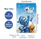 Postcards Set For Postcrossing And Swap  Blue Cats By Irina Zeniyk Set  11