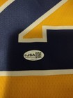 Yaxel Lendeborg Signed Michigan Authentic Jordan Jeresey Inscribed Jsa Coa