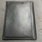 Vintage Coach Portfolio Bi-fold Black Real Leather Unisex 10x12 5 Rare