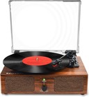 Vintage Wireless Vinyl Record Player With Built-in Speakers - 3-speed Turntable