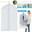 5pcs Clothes Coat Protect Garment Cover Bags Suit Storage Bags Zipper Dress New