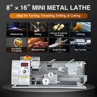 Creworks 8x16  Mini Metal Lathe Brushless 2-chucks Tool Bundle 1100w 2250rpm