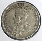 1936 Canada 25 Cents Silver  800 Coin - King George V  933 