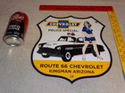 Vintage 1952 Chevrolet Woman    chevy Bowtie Gasoline Oil Porcelain Metal Car Sign