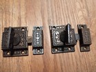 2 Victorian Vtg T Handle Cast Iron Cabinet Door Latches Catches Eastlake