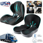 Ergonomic Memory Foam Seat Cushion Back Support Office Chair Car Seat Pillow New