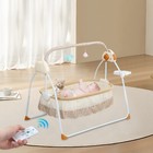 Electric Baby Crib Cradle Auto-swing Infant Music Basket Sleeping Bed Remote