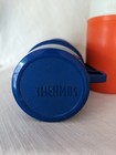 Thermos Blue King Seeley Super Quart Norwich Ct   Orange Model 6402 Canadian