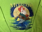 Disney Woman L Vintage Little Mermaid Sweatshirt Green Beautiful Design Easy To