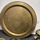 Antique Dallah Arabic Coffee Pot  Set Islamic Middle Eastern  Metal Ewer