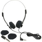 Parts Express Mini Stereo Lightweight Headphones With 4 Foot Cord