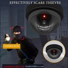 Dummy Security Camera 1 Pack Fake Cctv Dome Flashing Red Led Indoor Outdoor Usa