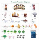 Miniature Fairy Garden Kit  36 Pcs Miniature Fairy Garden Resin Figurines For   