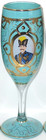 Ytg 3 Enamel Turquoise Glass Qajar Dynasty Nasser Al Din Shah Champagne Flutes
