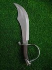 Handmade Laguiole Champagne Saber Sword Carbon Steel Blade With Leather Sheath
