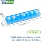Ezy Dose Weekly  7-day  Pill Case  Medicine Planner  Vitamin Organizer Box
