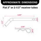 2024 Trailer Hitch Pin   Clip  5 8-inch Diameter  Fits 2 Or 2-1  2-inch Receiver
