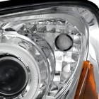   Chrome Halo Projector Headlights Compatible With 2004-2005 Subaru Impreza 