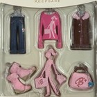 Hallmark Barbie Fashion Minis Miniature Collection 6 Ornament Set Pink 2006