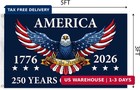 250 Years America Flag - Double Sided Patriotic Eagle 3 X 5 Ft Anniversary