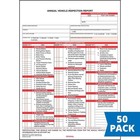 J  J  Keller Annual Vehicle Inspection Report Forms  50 Pack   3-ply Carbonle   