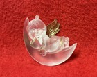 Vintage Christmas Ornament Angel Sleeping On The Moon Peaceful Perfection