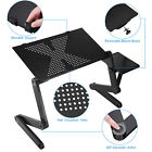360   Adjustable Laptop Table Stand Lap Sofa Bed Tray Folding Computer Desk Black