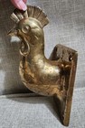 Vintage Brass Rooster Wall Decor Elegant Country Decor 