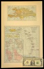 Vintage Haiti Map Of The Caribbean Large Cuba Puerto Rico Jamaica Old Antique
