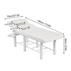 White Heavy Duty Wide Massage Table Facial Bed Salon Beauty W headrest