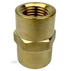 5 Pack 1 4  X 1 4  Female Npt Hex Coupling Pipe Fitting Brass Union Coupler