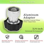 Electric Pressure Washer Coupler  Garden Hose 3 4 Inches  Black 