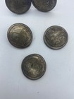 Antique Handmade Buttons - A Young Man With A Horse Very Old Rare  Lot Of 5