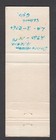 The Canteen Campion College Regina Saskatchewan Canada Matchcover W Writing