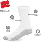 Hanes Men s Double Tough Crew Socks  12-pair Pack Size 6-12 Shoe Size