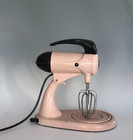 Vintage Pink Sunbeam Mixmaster W Stand Beaters Mid Century Kitchen Mcm