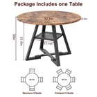 Round Dining Table For 4 kitchen Dining Room Circle Dinner Pedestal Table spa   