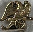 Early Civil War Gold Cannon Lapel Pin  Nice  All Original 1 4    - 10k Gold 