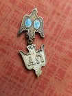 5 6 Grams Vintage Jesus   Saint Mary Dove Medal Sterling Silver 925 Charm