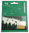 Starbucks Gift Card 2017  2018 Christmas Deer -on Hanger - Collectible -no Value