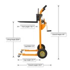 Apollolift 440lbs Warehouse Material Winch Stacker Truck Dolly 35 4  Lift Height