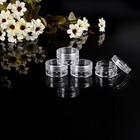60 Pcs 5 Gram Empty Plastic Cosmetic Samples Container And Labels 60pc  Clear 