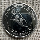 Yukon Coat Of Arms  999 Silver 1 Oz Medal Alaska Mint Nice Toning With Serial No