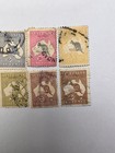 Australia Kangaroo Map Stamps 1913 Lot Of 11 Used  Some Faults 5 -10 - Vintage