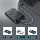 Phixero Usb 3 0 2 5  Inch Sata External Hard Drive Hdd Ssd Enclosure Case Black