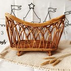 Retro Rattan Basket Chair Newborn Photography Props Posing Bed Photo Accessories